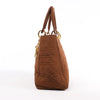 Dior Lady Dior Cannage Nylon Handbag in Brown Secondhand