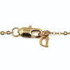 Dior women's necklace in golden metal and rhinestones