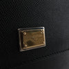 Dolce & Gabbana Sicily Dauphine Leather Handbag in Black Secondhand