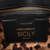 Dolce & Gabbana Sicily Dauphine Leather Handbag in Black Secondhand