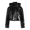 Dondup Glossy Jacket in Black, 42 IT Secondhand
