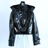 Dondup Glossy Jacket in Black, 42 IT Secondhand