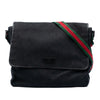 Secondhand Gucci GG Canvas Web Flap Messenger Bag