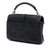 Saint Laurent Medium Quilted Diamond Iridescent Calfskin Monogram Studded College Satchel Secondhand