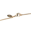 Chanel CC Gold Plated and Enamel Strass Faux Pearl Clover Pendant Necklace Secondhand