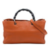 Gucci Medium Calfskin Bamboo Shopper Satchel Secondhand