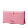 Prada Saffiano Trimmed City Calf Cahier Heart and Flower Wallet on Chain Secondhand