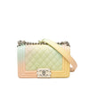 Chanel Small Quilted Caviar Rainbow Boy Flap Secondhand