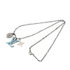 Louis Vuitton Silver Plated and Resin LV Initiales Pendant Necklace Secondhand