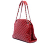 Chanel Large Quilted Crinkled Patent Just Mademoiselle Bowling Bag Secondhand