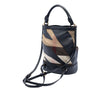 Secondhand Burberry Mega Check Canvas and Leather Bucket Bag
