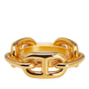 Hermès Gold Plated Chaine d'Ancre Scarf Ring Secondhand