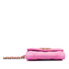 Chanel Quilted Denim 19 Flap Coin Purse With Chain Secondhand
