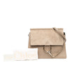 Chloé Medium Leather and Suede Faye Shoulder Bag Secondhand