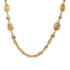 Secondhand Chanel CC Gold Plated Strass Medallions Pendant Necklace
