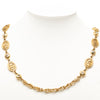 Secondhand Chanel CC Gold Plated Strass Medallions Pendant Necklace
