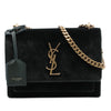 Secondhand Saint Laurent Small Velvet Monogram Sunset Crossbody