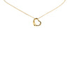 Tiffany Elsa Peretti 18K Yellow Gold Open Heart Pendant Necklace Secondhand