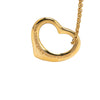 Tiffany Elsa Peretti 18K Yellow Gold Open Heart Pendant Necklace Secondhand