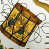 Hermès Les Tambours Silk Scarf 90 Secondhand