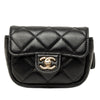 Chanel CC Quilted Lambskin Flap Arm Coin Purse Secondhand