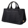 Prada Denim Canapa Logo Tote Secondhand