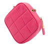 Chanel CC Quilted Lambskin Diamond Clutch with Chain Secondhand