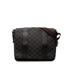 LOEWE Anagram Coated Canvas Flap Messenger Bag Secondhand