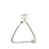 Chanel Silver CC Rhinestones Charms Bracelet Secondhand