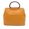 Chanel CC Caviar Wood Top Handle Tote Secondhand
