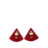 Hermès Swift Triangle Clip On Earrings Secondhand
