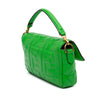 Fendi Mini Zucca Embossed Leather Baguette Satchel Secondhand