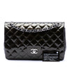 Chanel Jumbo Classic Striated Patent Double Flap Secondhand