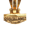 Chanel CC Gold Plated Round Crest Clip On Earrings Secondhand