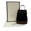 Gucci Small Suede Web Ophidia Bucket Bag Secondhand