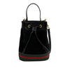 Gucci Small Suede Web Ophidia Bucket Bag Secondhand