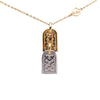 Louis Vuitton Gold Plated Nanogram Pendant Necklace Secondhand