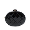 Chanel CC Quilted Patent Round Vanity Clutch With Chain Secondhand