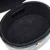 Chanel CC Quilted Patent Round Vanity Clutch With Chain Secondhand