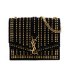 Saint Laurent Medium Studded Suede Monogram Sulpice Crossbody Secondhand