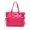 Prada Saffiano Trimmed Tessuto Open Convertible Tote Secondhand