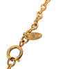 Chanel Gold Plated Quilted CC Pendant Necklace Secondhand