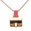 Hermès Gold Plated and Enamel Eileen Pendant Necklace Secondhand