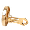 Dior Gold Plated Strass CD Logo Clip On Earrings Secondhand
