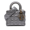 Dior Small Metallic Grained Calfskin Cannage Supple Lady Dior Secondhand