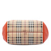 Burberry Small Haymarket Check Coated Canvas and Calfskin Canterbury Tote Secondhand