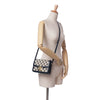 Secondhand Celine Teen Embroidered Canvas and Calfskin Triomphe Crossbody