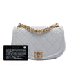Chanel Small Quilted Calfskin Underline Saddle Flap Secondhand