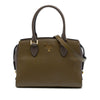 Prada Bicolor Soft Calf Trimmed Saffiano Satchel Secondhand
