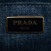 Secondhand Prada Small Denim Canapa Logo Tote
